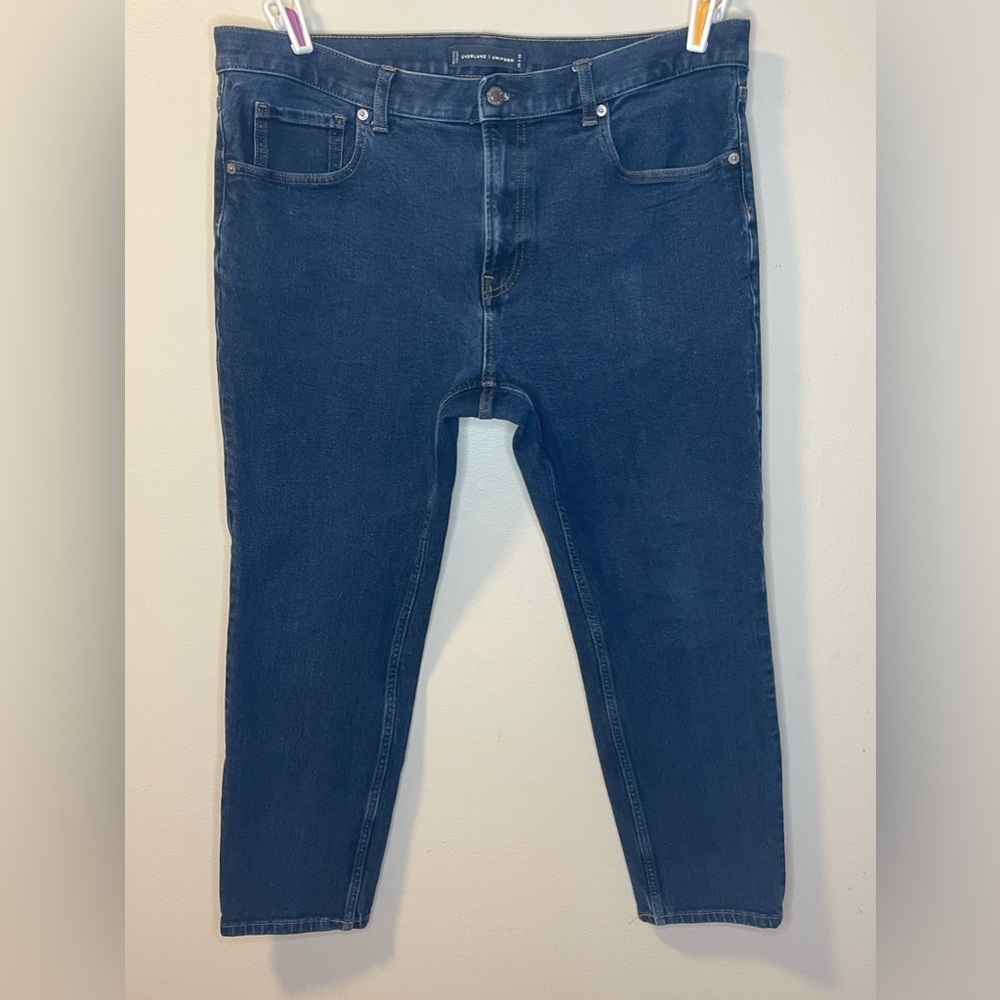 - Everlane Uniform Men’s The Skinny Jeans Blue Size 38x28 (36x24.5)